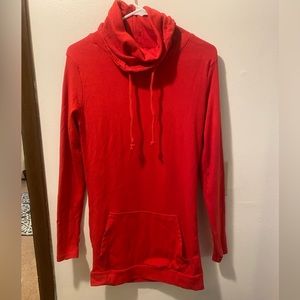 Women’s Red Cowl Neck. Chelsea Deboer by Lily and lottie